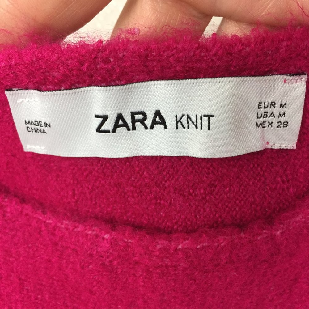 Zara Super Cropped Kimono Sleeve Sweater size M - Picture 3 of 7